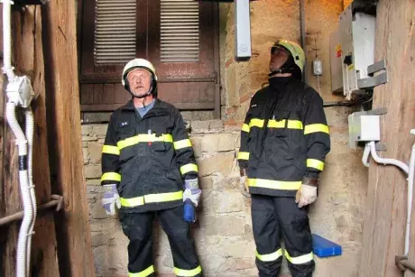 Výcvik zásahové jednotky s dýchací technikou