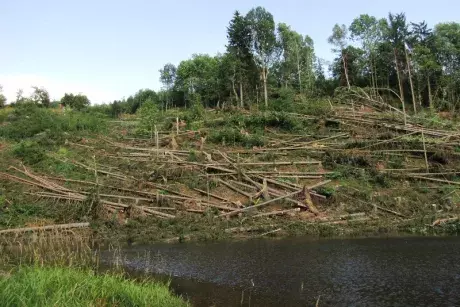 Odstraňování následků noční bouře z 8.7.2015
