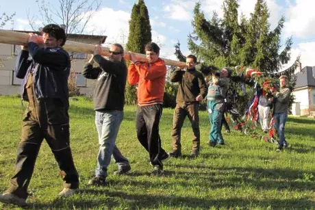 Stavění máje 2017