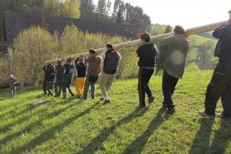 Stavění máje 2017