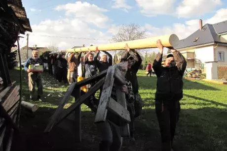 Stavění máje 2017