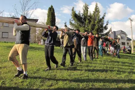 Stavění máje 2017