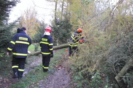 Následky vichřice Herwart