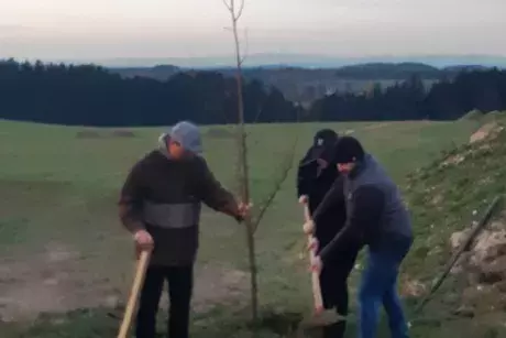 17. listopad 2019 - sázení pamětní lípy