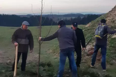 17. listopad 2019 - sázení pamětní lípy