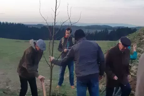 17. listopad 2019 - sázení pamětní lípy