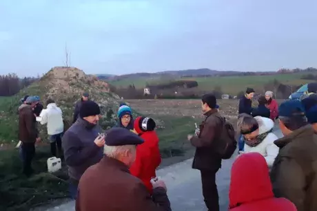 17. listopad 2019 - sázení pamětní lípy