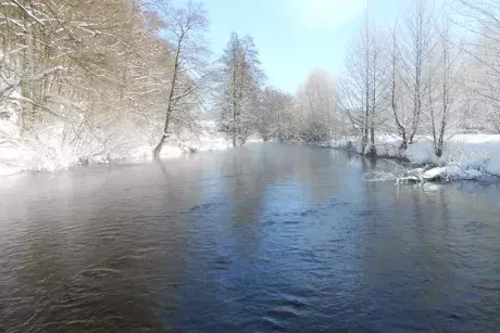 Zimní Nekoř fotoaparátem R. Šrolera