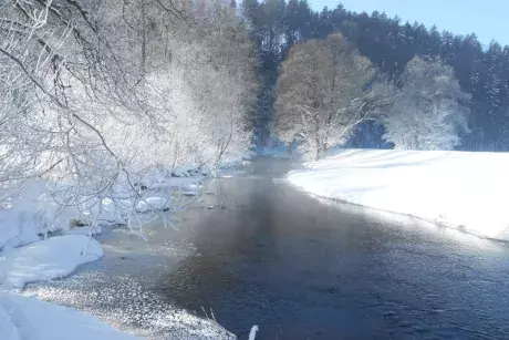 Zimní Nekoř fotoaparátem R. Šrolera
