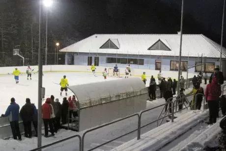 Silvestrovský hokejový zápas Nekoř x Klášterec