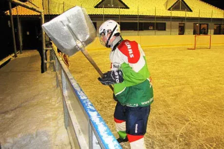 Silvestrovský hokejový zápas Nekoř x Klášterec