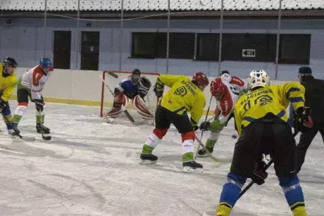 Silvestrovský hokejový zápas Nekoř x Klášterec