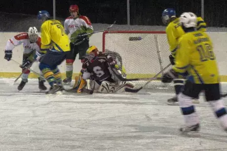 Silvestrovský hokejový zápas Nekoř x Klášterec