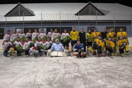 Hokejové utkání HC Klas Nekoř - HC Quanto Bystřec