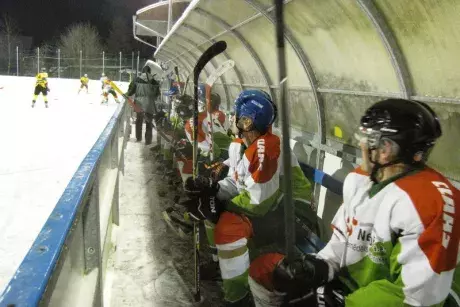 Hokejové utkání HC Klas Nekoř - HC Quanto Bystřec