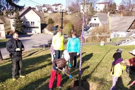 Sázení pamětní lípy 17.11.2018