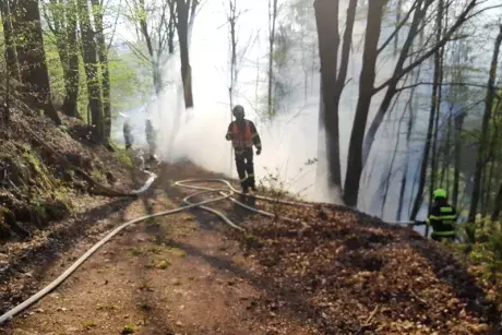 Požár v obci 21.4.2020