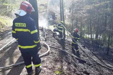 Požár v obci 21.4.2020