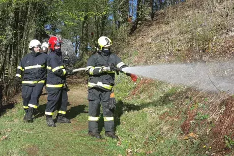 Požár v obci 21.4.2020