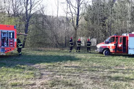 Požár v obci 21.4.2020